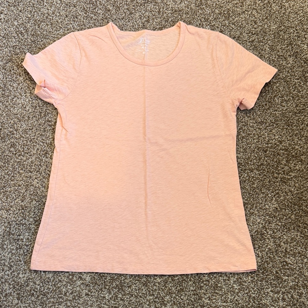 Women's Short Sleeve Crewneck Tee - Pink